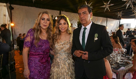 Claudia Hermosillo, Claudia y Gerardo Rodríguez.