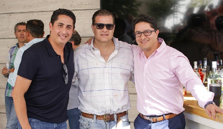  Alejandro Pizarro, Javier Vallejo y Félix Córdova.