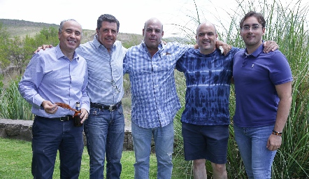  Alejandro Navarro, Carlos Malo, Jaime Ascanio, Edgar y Erick Eichelmann.