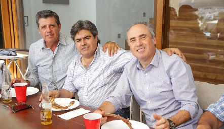  Carlos Malo, Francisco Leos y Alejandro Navarro.