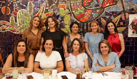  Doris Gandy, Paulina Gordoa, Patricia Nava, Sandra Revilla, Alma Bravo, Pili Díaz de León, Susana Salgado, Pupsi Torre y Adriana Valle.