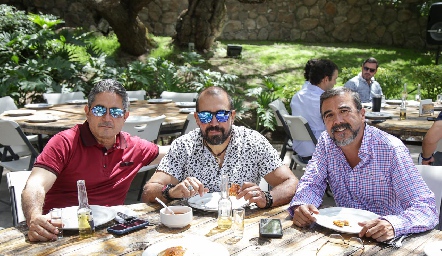  Gerardo Rodríguez, Germán de Luna y Gerardo Galván.