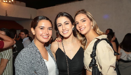  Natalia Hamspshire, Ximena Nieto y Francesca Hinojosa.