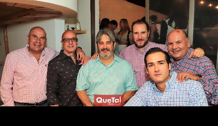  Enrique Portillo, Sergio Bedolla, Humberto Rodríguez, Luis Nava, José Iga y Elías Navarro.