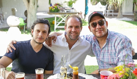  Javier Ramírez, Rodrigo Aranda y Gerardo Lomelí.