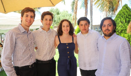  Gerardo, Carlos, Cecilia, Emiliano y Santiago.