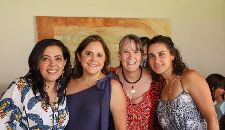  Mónica Nogués, Alejandra Ruiz, Paty Padilla y Yolanda Pérez.