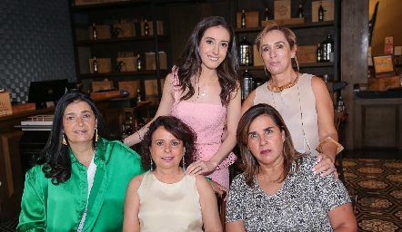  Rocío Espinosa, Lucía Bravo, Montse Elorduy Bremer, Graciela Torres y María Elena Ávila.