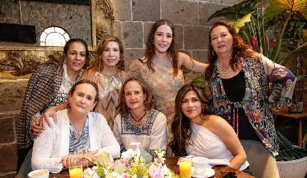  Lila y Lorena González Ramírez, Lorena de la Parra, Roxana González Ramírez, Sofía Martín Alba, Ángeles Martín Alba y Verónica de Zamanillo.