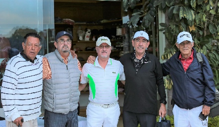  Chiquio Meade, Memo Borbolla, Alfonso de la Torre, Félix Bocard y Javier Allende.