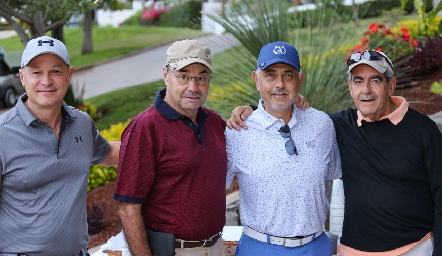  Héctor Garza, Fernando López, Gilberto Díaz de Sandi y Mariano Borbolla.