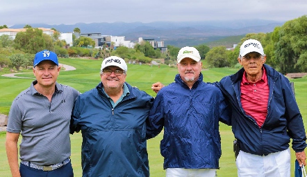  Héctor Garza, Jaime Valdez, Alfonso de la Torre y Javier Allende.