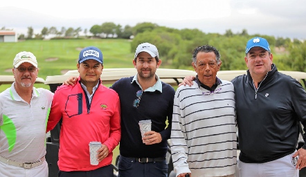  Alfonso de la Torre, Raúl Torres, Santiago López, Chiquio Meade y Jacobo Payán.