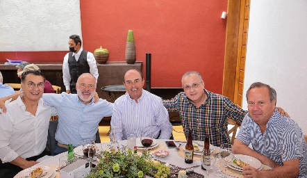 Cristóbal Herrera, Gustavo Rangel, Fernando Pérez, Carlos Brueggeroff y Fernando Foyo.
