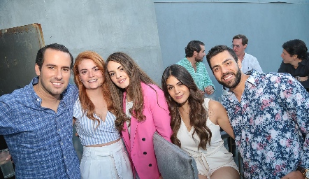  Jürgen Mebius, María Lorca, Geo León, Ingrid Toranzo y José Lorca.