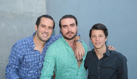  Jürgen Mebius, Manuel Saiz y Santiago González.