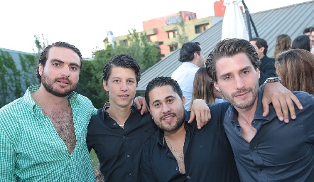  Manuel Sáiz, Santiago González, Jorge Rocha y Felipe Palau.