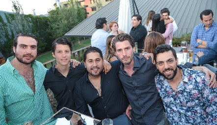  Manuel Sáiz, Santiago González, Jorge Rocha, Felipe Palau y José Lorca.