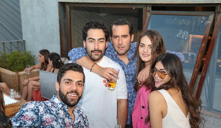  José Lorca, Oscar Cadena, Jürgen Mebius, Geo León e Ingrid Toranzo.