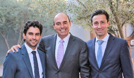 José Luis Leiva, Fernando Pérez y Alejandro Muñoz.