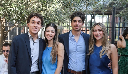  Bruno Díaz, Montse Leiva, Juan Carlos Leiva y Tamara Mera.