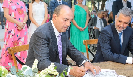  Fernando Pérez Espinosa, papá de la novia.