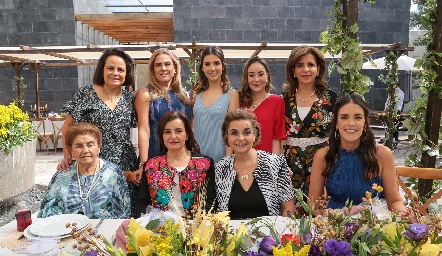  Coco Leos, Elizabeth Ramírez, Isa Pérez, Carmelita Cordero, Ana Emelia Tobías, Carmelita Espinosa, Lety Pérez, Morena Pérez y Daniela Pérez.