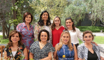  Coco Mendizábal, Rocío Espinosa, Carmelita Cordero, Lety Pérez, Ana Emelia Tobías, Coco Leos, Liz Ramírez y Carmelita Pérez.
