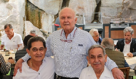 Luciano Durán, Salvador Félix y Luis Rentería.
