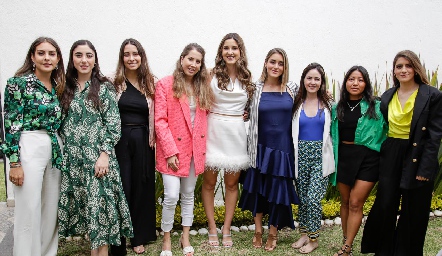  Isa Castelo, Iza Zollino, Sofía Leiva, Mónica Torres, Miriam Díaz Infante, Pamela Rubio, Pau Aldrett, Ana Meche Cifuentes y Paola Gutiérrez.