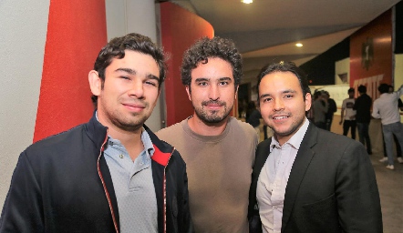  Juan Pablo Fonseca, Nacho Gutiérrez y Pablo Chávez.