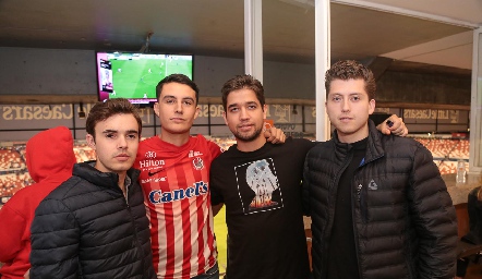  Rodrigo Ortiz, Diego Rosales, Mauricio Rosales y Edu.