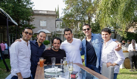  Roberto Gaudi, Julián Ramírez, Mauricio Romo, Ale Valladares, Adolfo Riveroll y Víctor Paulín.