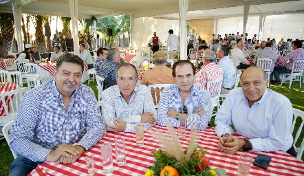  Tirso González, Jaime Díaz Infante, Jorge Salcedo y Guillermo Medlich.