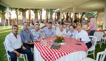  Horacio Tobías, Luis Antonio Mahbub, Alejandro Pérez, Tirso González, Jaime Díaz Infante, Jorge Salcedo y Guillermo Medlich.