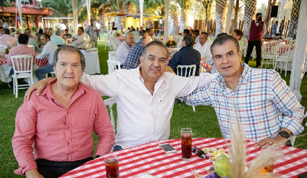  Fernando Luévano, José Luis Suárez y Javier Tobías.