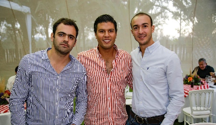  Juan Pablo Abud, Juan Manuel Piñero y Alejandro Villalobos.