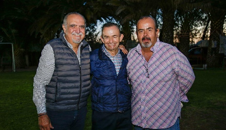  Alejandro Acebo, Calili Pérez y Pato Arellano.
