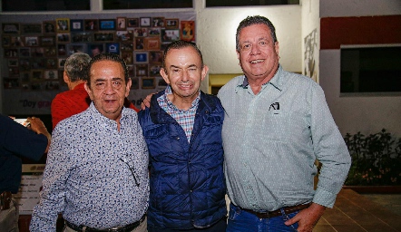  Toño Cordero, Calili Pérez y Toño López.