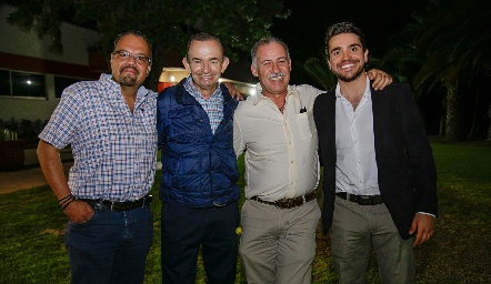  Jesús Lomelí, Calili, Francisco Correa y Alejandro Pérez.