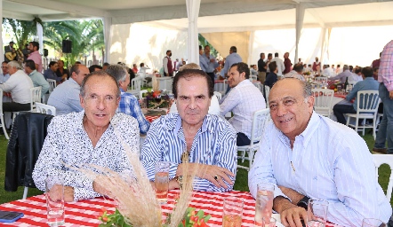  Jaime Díaz Infante, Jorge Salcedo y Guillermo Medlich.