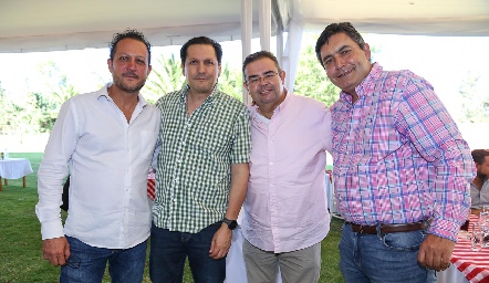  Javier Silva, Jorge Loredo, Juan Carlos Pérez y Alejandro Espinosa.