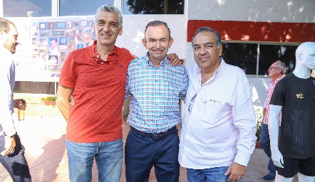 Juan Carlos Zacarías, Calili Pérez y José Luis Suárez.