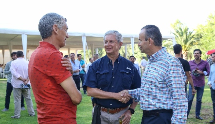  Juan Carlos Zacarías, Juan Sánchez y Calili Pérez.