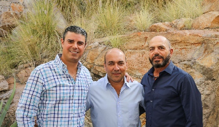  Santiago Labastida, Marcelo Basurto y José Carlos Mahbub.