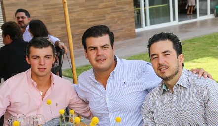 Alejandro Labastida, Mauricio Labastida y Federico Mendizábal.