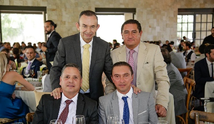  Alejandro Pérez, Mario del Valle, Gerardo Parra y David Calvillo.