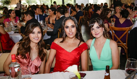  Mariana Yishima, Ana María Villanueva y Zaira Hervert.