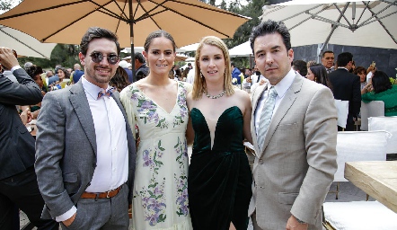  Edgardo Orozco, Lorena Preciado, Karla Puente y Federico Mendizábal.