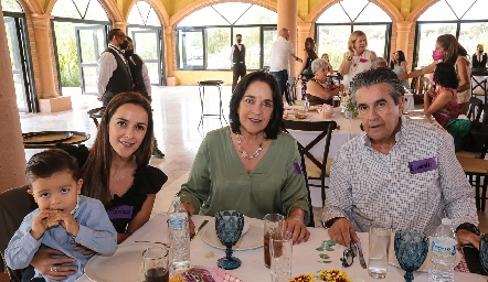  Hans Gulfert, Mónica Zárate, Cuca Díaz Infante y Ernesto Zárate.